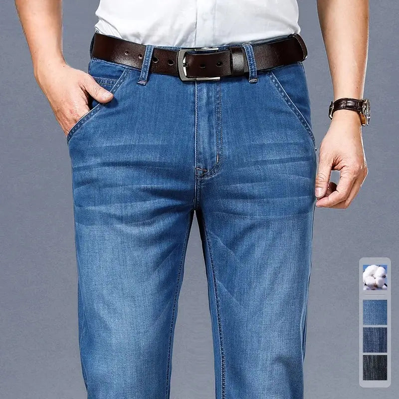 Calça Jeans Masculina em Algodão Premium Corte Reto