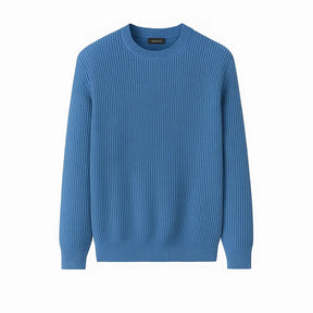 Suéter Masculino de Tricô Grosso em Lã e Algodão