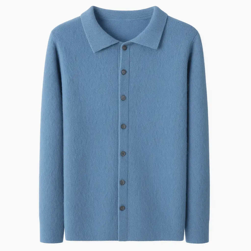 Cardigan Masculino Em Lã De Alpaca