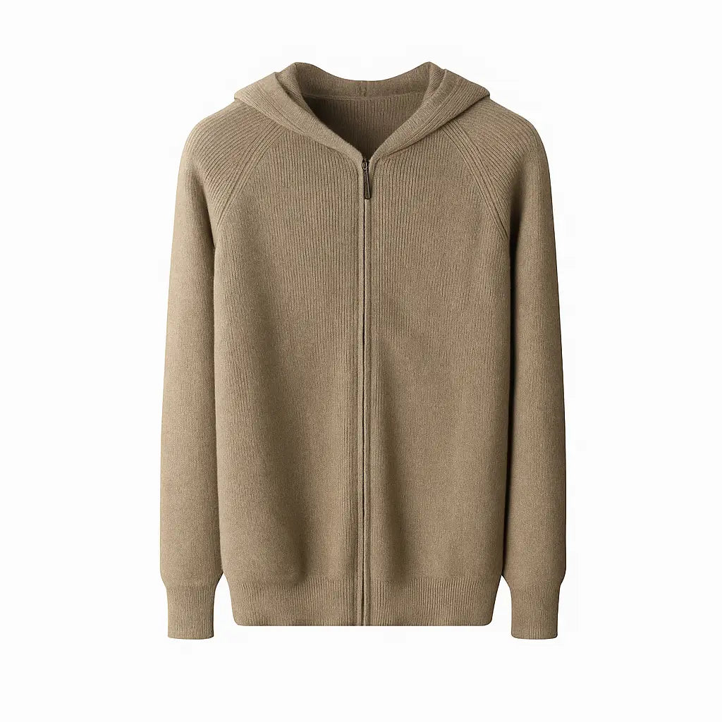 Cardigan Masculino com Capuz em Lã Merino – Mont Blanc