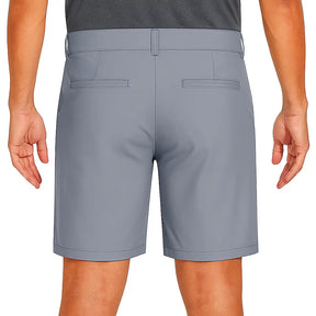 Bermuda social masculina preta casual, tecido leve com elastano e caimento elegante.