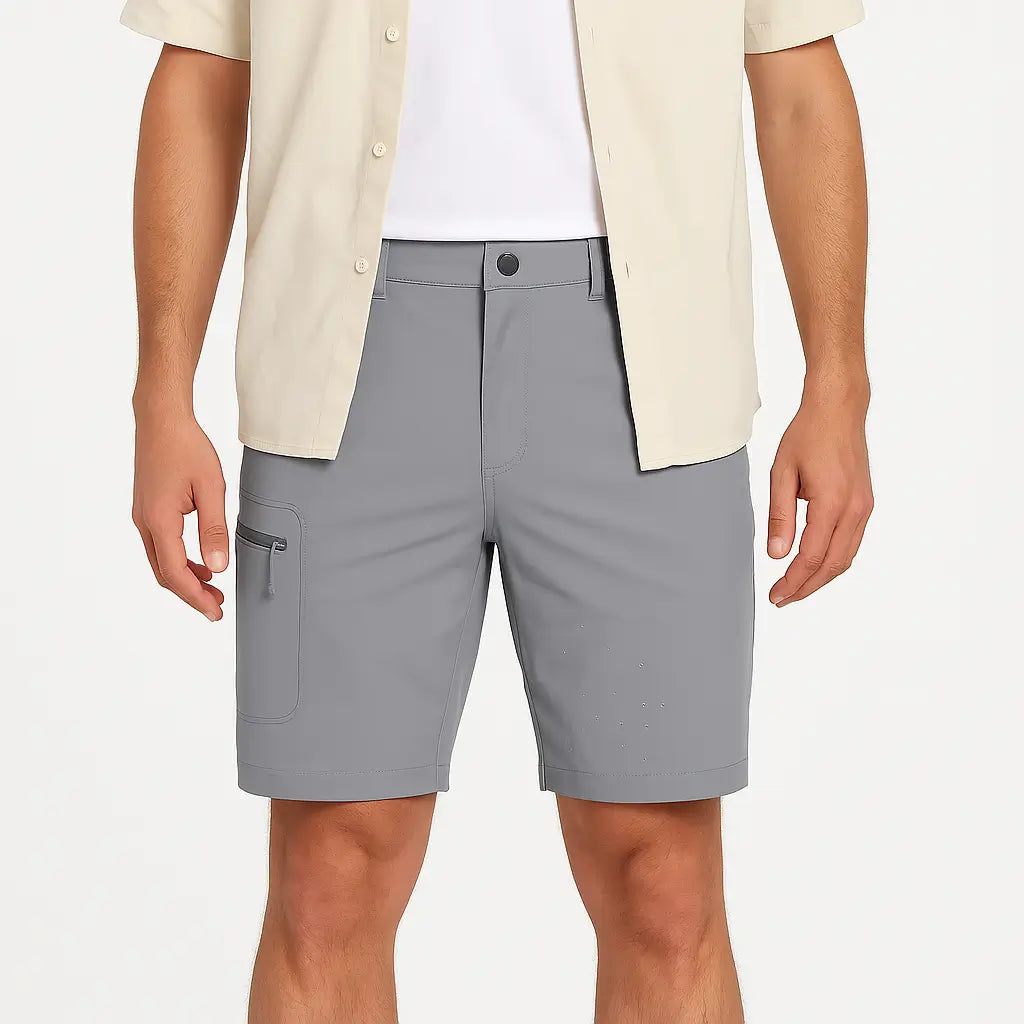 Bermuda Cargo Masculina Quick Dry com Bolsos Múltiplos