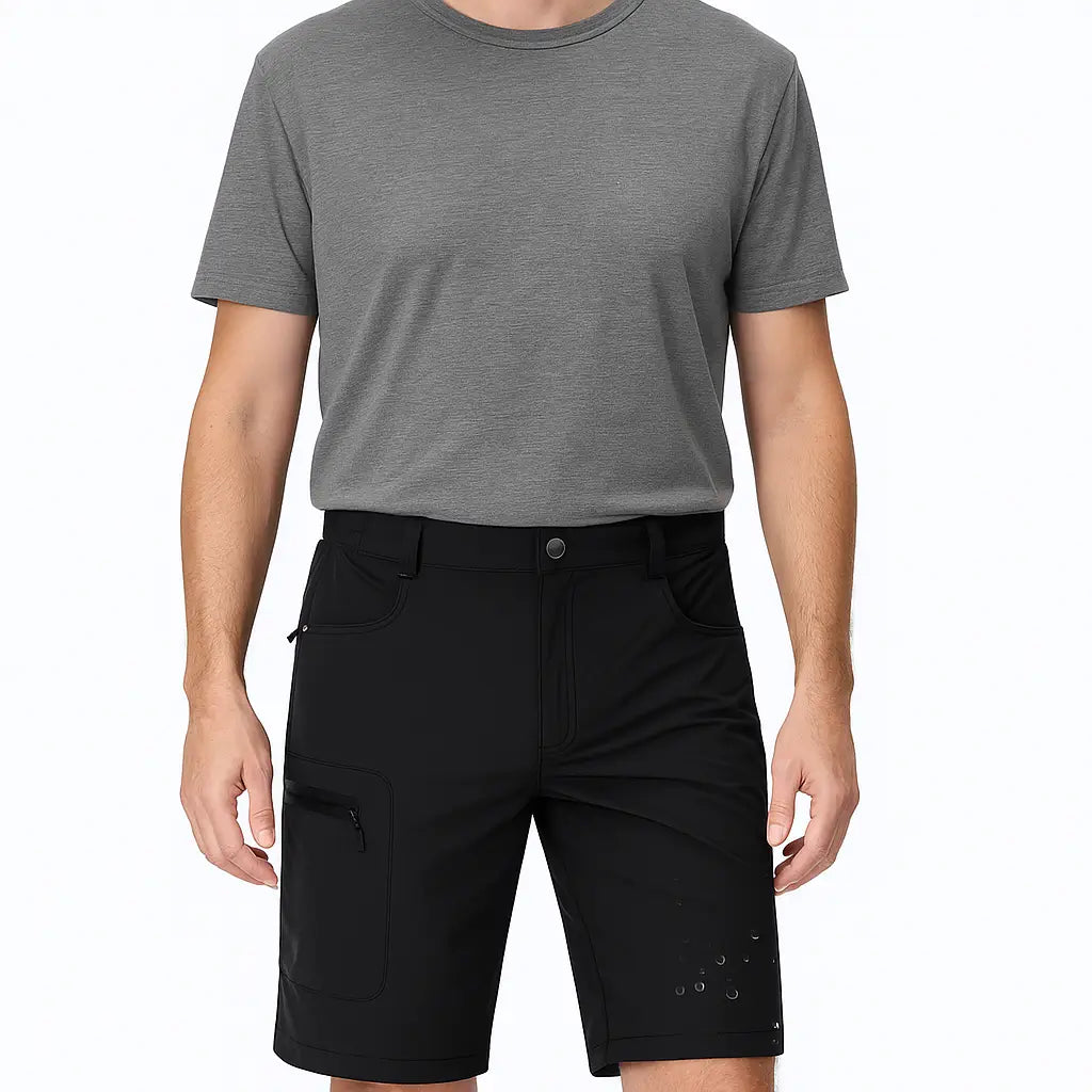 Bermuda Cargo Masculina Quick Dry com Bolsos Múltiplos