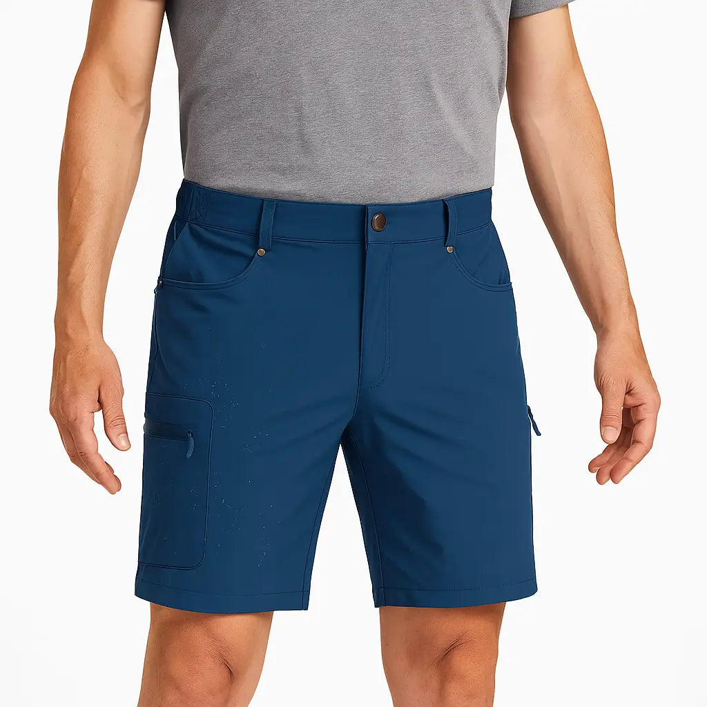 Bermuda Cargo Masculina Quick Dry com Bolsos Múltiplos