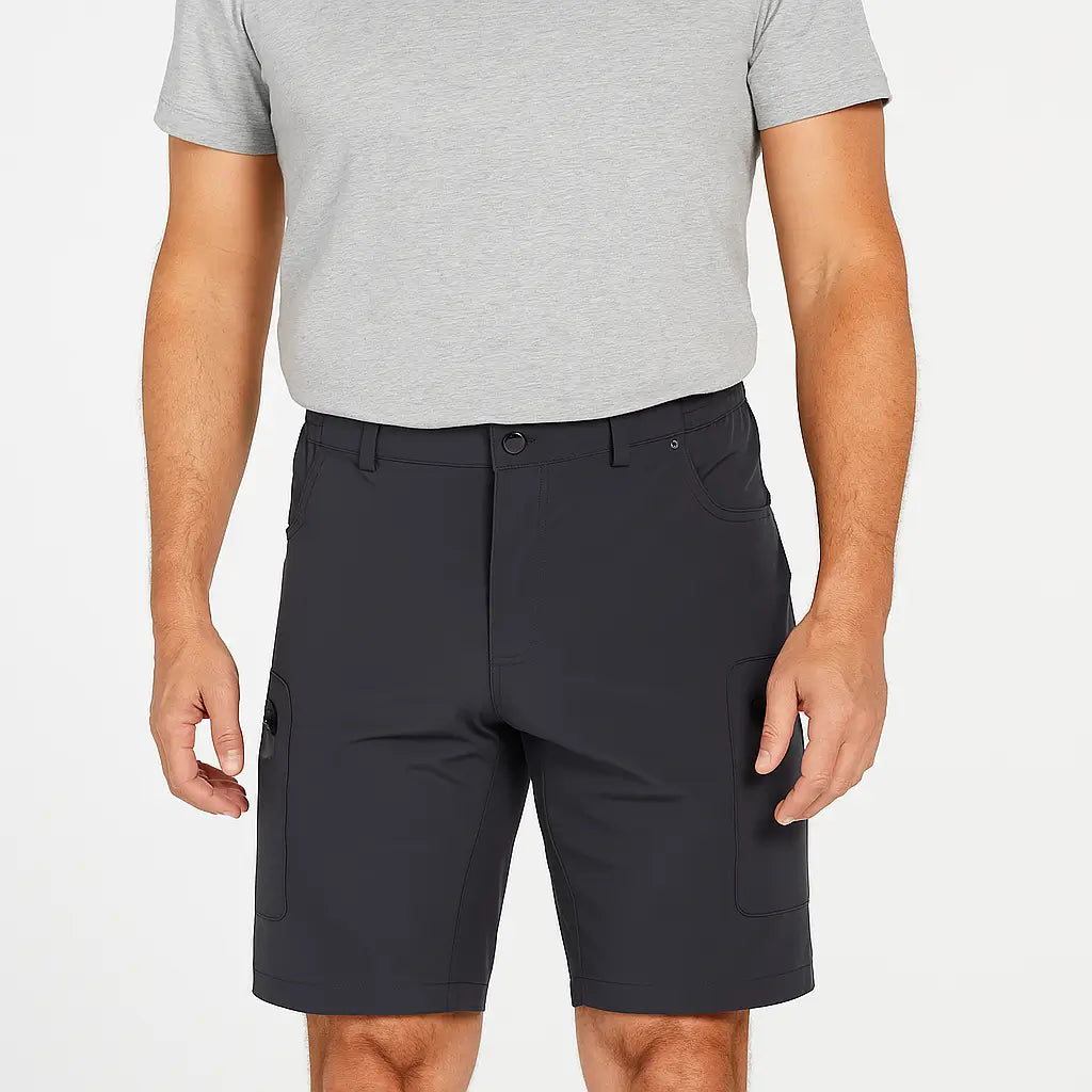 Bermuda Cargo Masculina Quick Dry com Bolsos Múltiplos