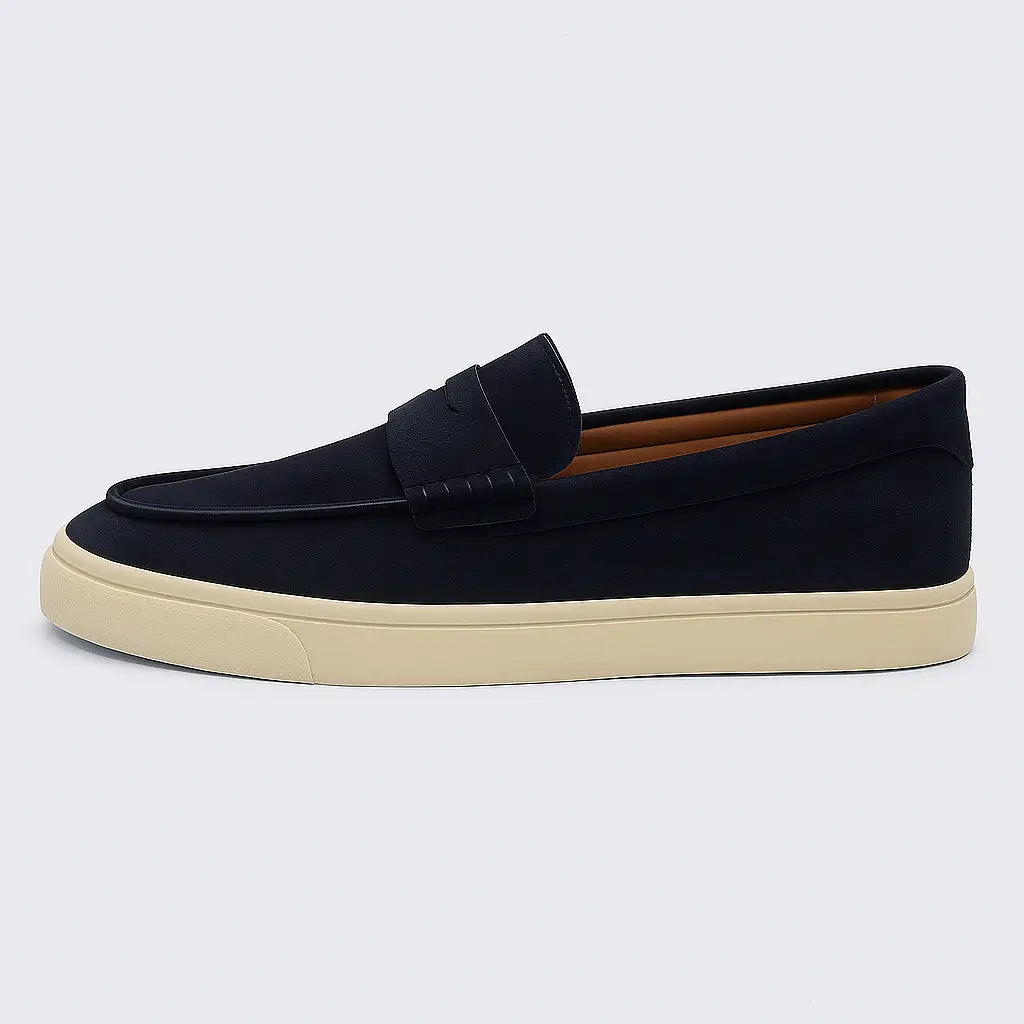 Mocassim slip-on masculino Verona Velvet em veludo, casual sofisticado.