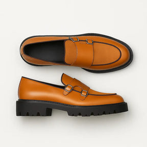 Loafer Masculino Tratorado Com Fivela Dupla