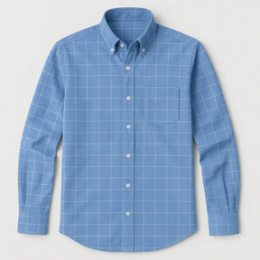 Camisa Masculina Manga Longa Xadrez 100% Algodão