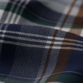 Camisa Masculina Xadrez Manga Longa De Algodão