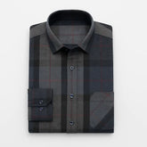 Camisa Xadrez Manga Longa Em Algodão