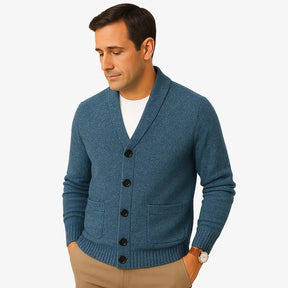 Cardigan Masculino Manga Longa com Botões