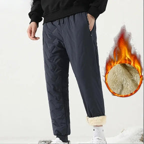 Calça Jogger Masculina de Inverno com Forro Térmico Fleece