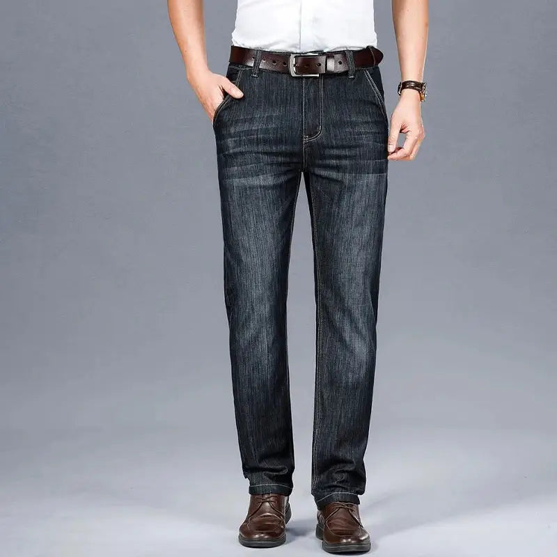 Calça Jeans Masculina em Algodão Premium Corte Reto