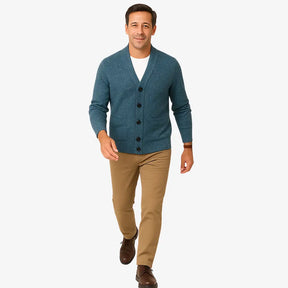 Cardigan Masculino Manga Longa com Botões