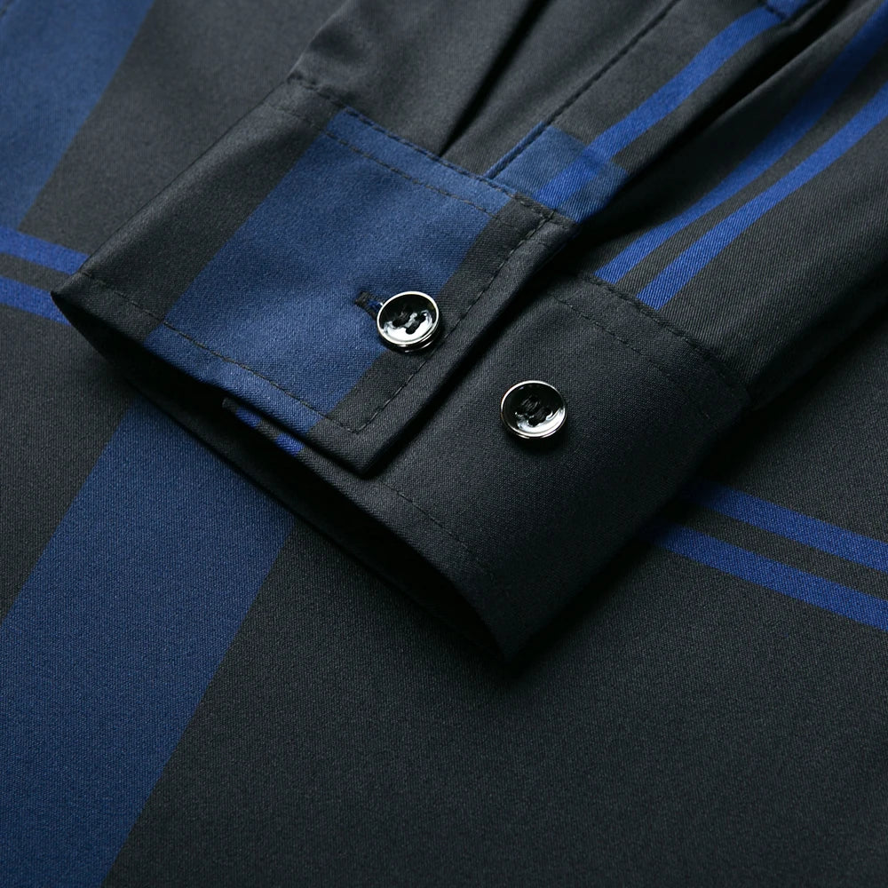 Camisa Social Masculina Xadrez Em Fibra de Bambu