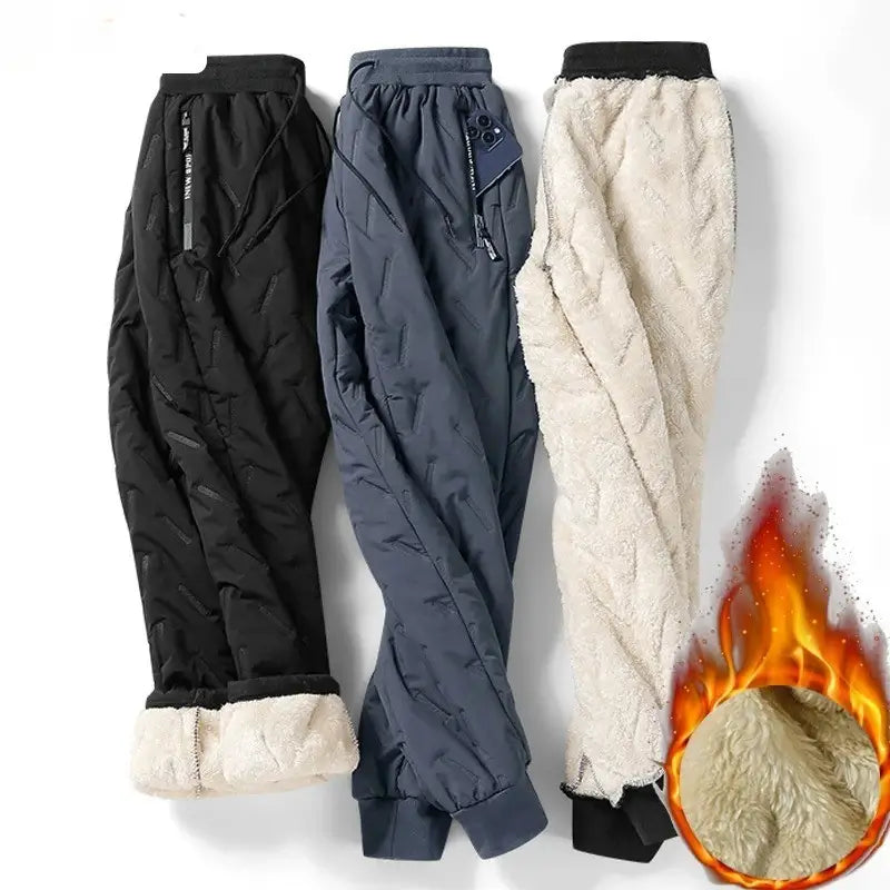 Calça Jogger Masculina de Inverno com Forro Térmico Fleece