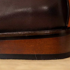 Sapato Masculino Loafer Lusan Em Couro E Camurça