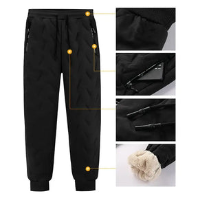 Calça Jogger Masculina de Inverno com Forro Térmico Fleece