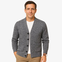 Cardigan Masculino Manga Longa com Botões