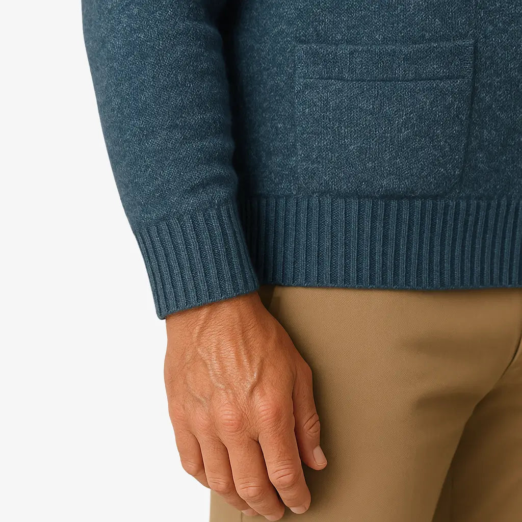 Cardigan Masculino Manga Longa com Botões