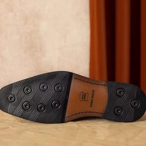 Sapato Masculino Loafer Lusan Em Couro E Camurça