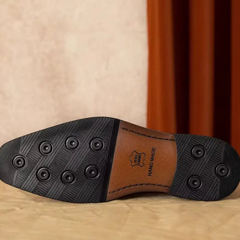 Sapato Masculino Loafer Lusan Em Couro E Camurça
