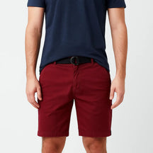Bermuda Masculina Casual Mix de Algodão com Cinto