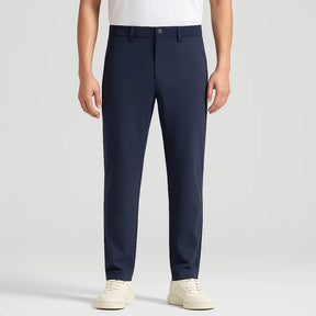 Calça masculina MODAL PLUS Quick Dry em nylon e spandex, leve e respirável, com bolsos com zíper, ideal para verão, lazer e esportes.