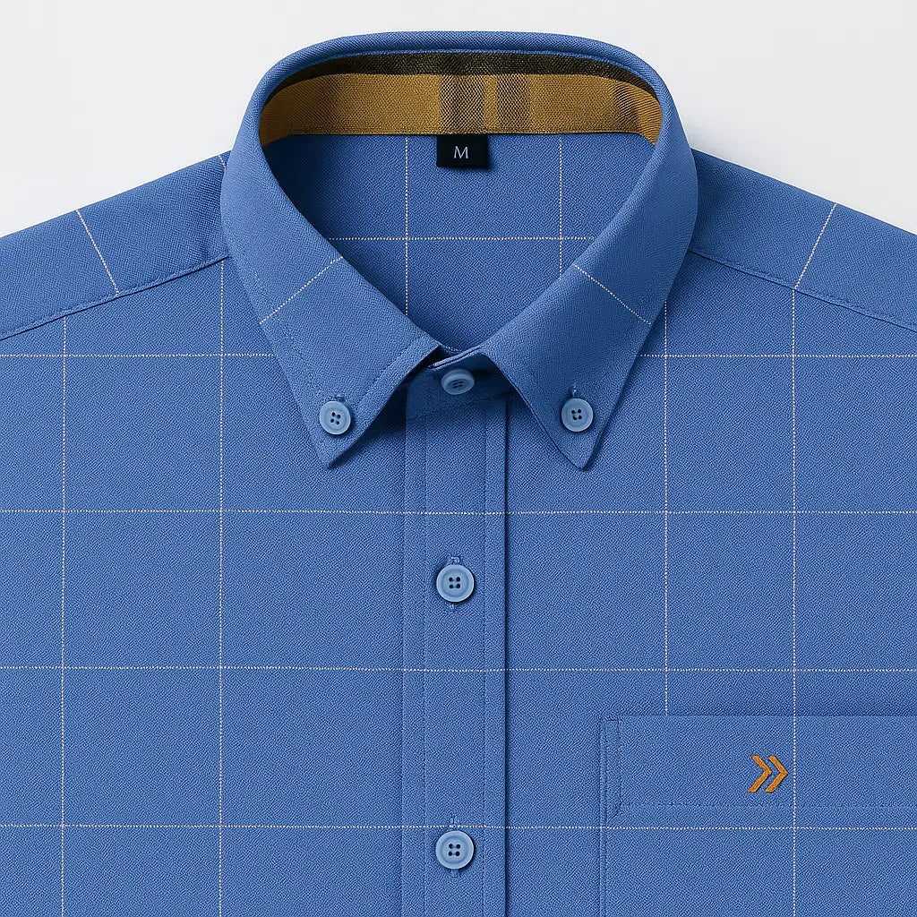Camisa Oxford Xadrez Masculina