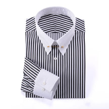 Camisa Social Masculina , manga longa e composição de algodão egípcio