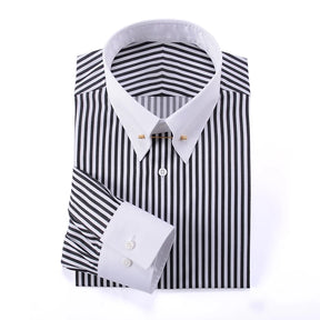 Camisa Social Masculina , manga longa e composição de algodão egípcio