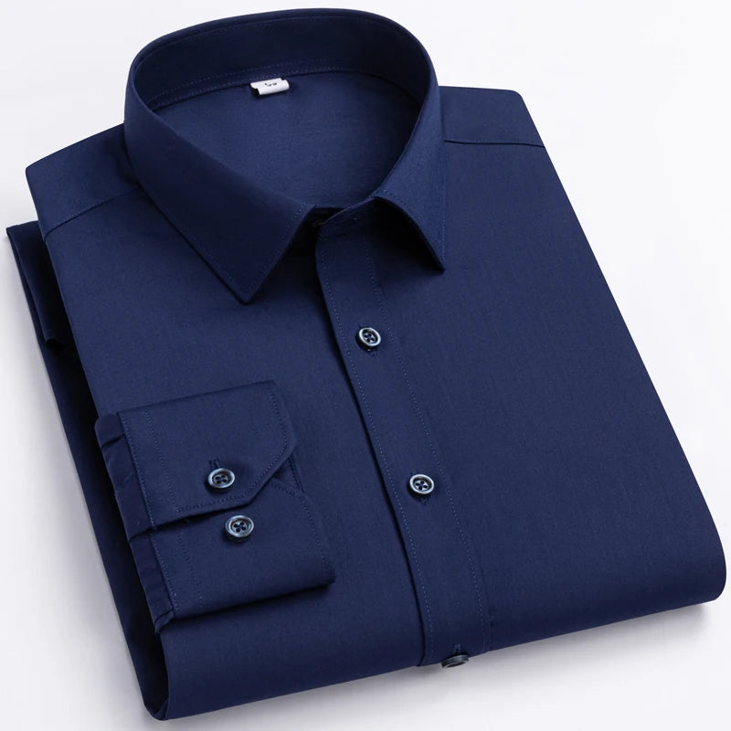 Camisa Social Masculina de Fibra de Bambu 