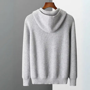 Cardigan Masculino com Capuz em Lã Merino – Mont Blanc