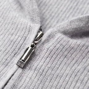 Cardigan Masculino com Capuz em Lã Merino 