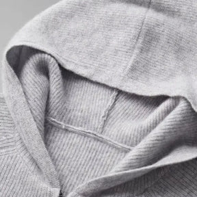 Cardigan Masculino com Capuz em Lã Merino 