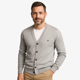 Cardigan Masculino de Tricô em Lã e Algodão