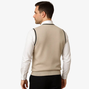 Colete Masculino Social Tricot Com Botões 