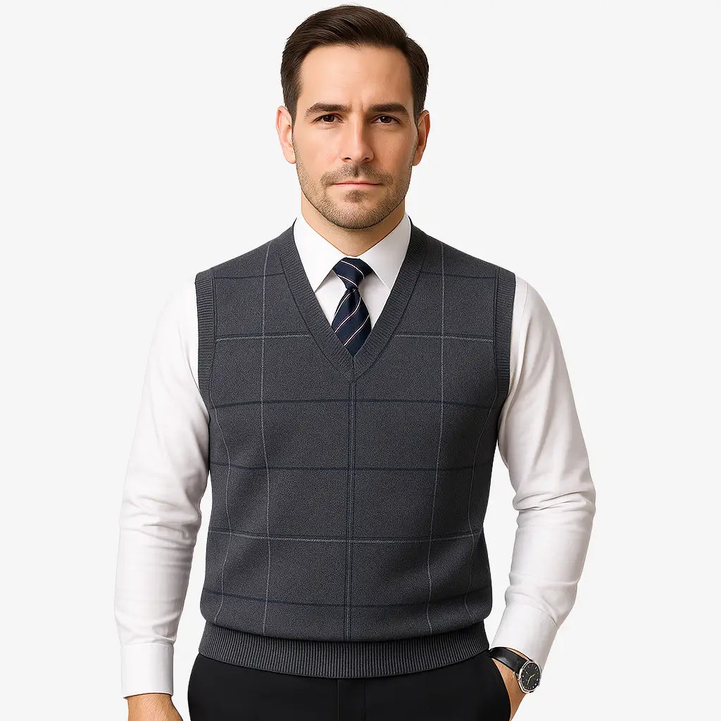 Colete Social Masculino Tricot Gola V