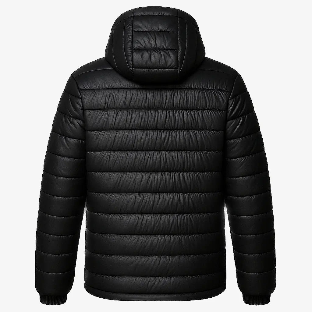 Jaqueta Masculina Puffer Impermeável Preta