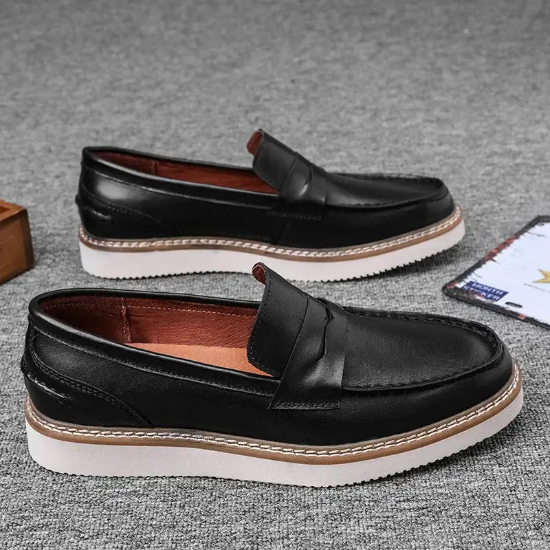 Mocassim Loafer Masculino de Couro Italiano