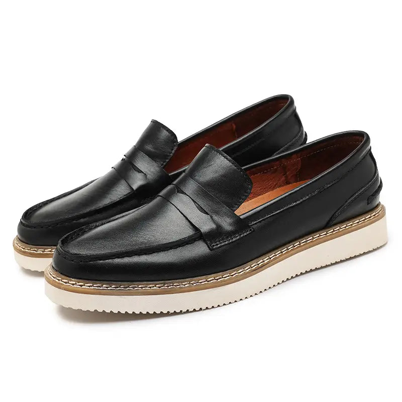 Mocassim Loafer Masculino de Couro Italiano