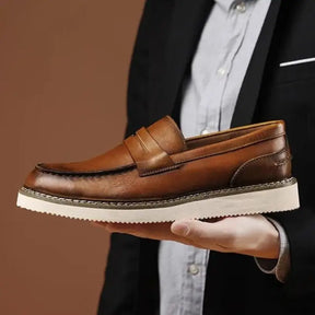 Mocassim Loafer Masculino de Couro Italiano
