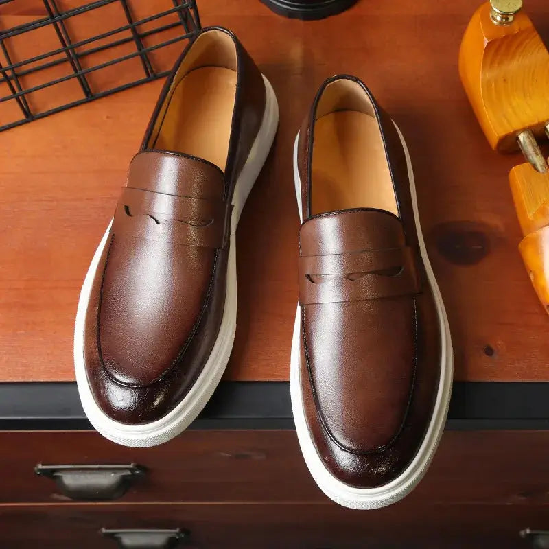 Mocassim Loafer Masculino La Roma de Couro