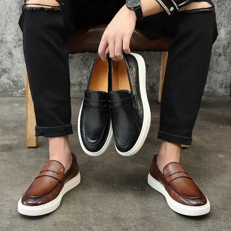 Mocassim Loafer Masculino La Roma de Couro