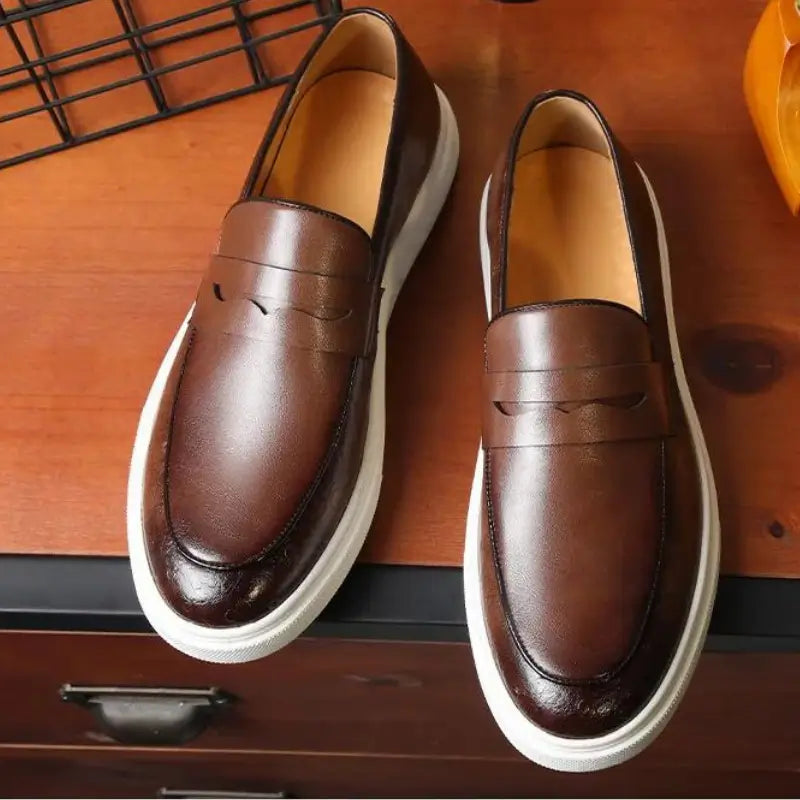 Mocassim Loafer Masculino La Roma de Couro