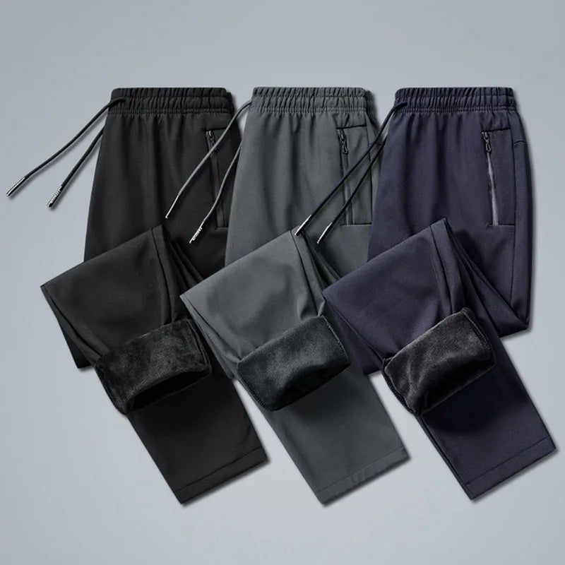 Calça Masculina de Inverno Softshell Impermeável com Forro Fleece