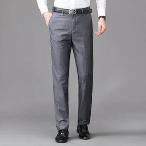 Calça Social Masculina Reta Slim em Tecido Premium