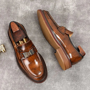 Sapato Masculino Loafer Tavira Em Couro