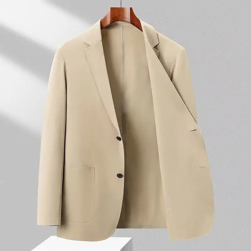 Blazer masculino leve e elegante com tecido respirável e acabamento minimalista para dias quentes