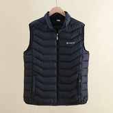 colete masculino acolchoado preto leve e térmico estilo casual e social para inverno